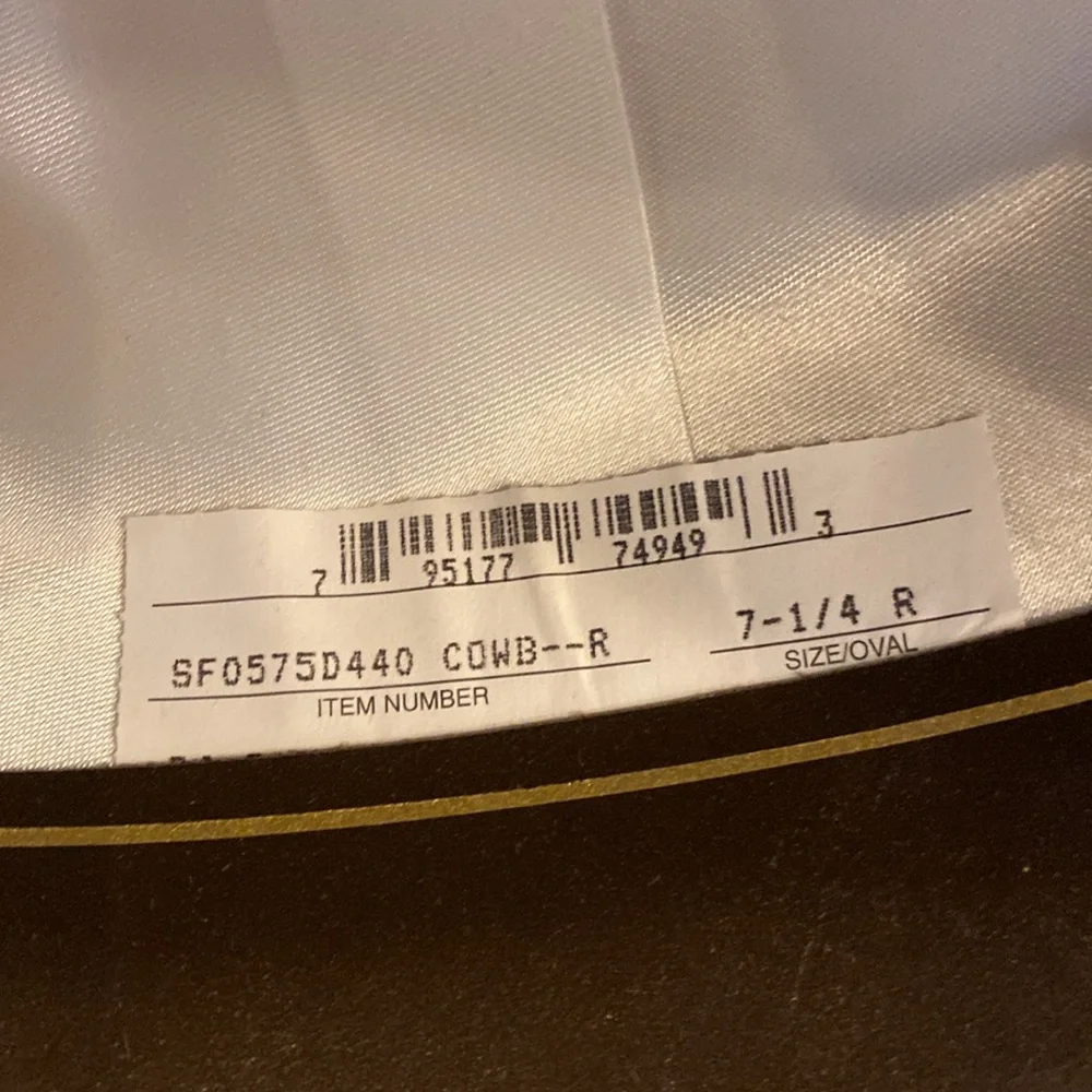 Vintage Stetson D4 Ranch Tan 4” Brim Cowboy Hat Size 7 1/4 MADE in USA PRICE… - Picture 11 of 16
